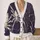 Large Spiderweb Halloween Style for Spooky Fall Outings and Teen Everyday Wear All-over Print Knitted Cardigan - 2