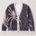 Large Spiderweb Halloween Style for Spooky Fall Outings and Teen Everyday Wear All-over Print Knitted Cardigan - 1