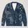 Indigo Patchwork Florals for Cozy Autumn Layering and Everyday Style All-over Print Knitted Cardigan - 1