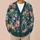 Impressionist Teal Wildflowers for Cozy Autumn Outings and Everyday Layering All-over Print Knitted Cardigan - 6