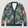 Impressionist Teal Wildflowers for Cozy Autumn Outings and Everyday Layering All-over Print Knitted Cardigan - 1