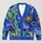 Blue Violet Botanical Blooms for Colorful Everyday Layering and Garden Style All-over Print Knitted Cardigan - 1