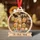 Personalized Family Shaker Ornament – Custom Gingerbread Family & Pets, Santa Sleigh Keepsake - 4