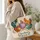 Colorful Folk Art Chickens for Farm Market Days and Cheerful Country Living Gifts Quilted Tote Bag - 3