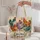 Colorful Folk Art Chickens for Farm Market Days and Cheerful Country Living Gifts Quilted Tote Bag - 5