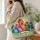 Colorful Funny Chicken Hens for Farmhouse Living and Chicken Lover Gifts Quilted Tote Bag - 3