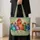Colorful Funny Chicken Hens for Farmhouse Living and Chicken Lover Gifts Quilted Tote Bag - 4