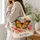 Monarch Butterfly And Wildflower Gift For Nature Lovers And Garden Enthusiasts Birthday Quilted Tote Bag - 3