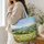 Rolling Green Hills and Wildflowers for Cottagecore Getaways and Nature-Loving Women Quilted Tote Bag - 3