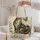 Ornate Stained Glass Cat and Butterfly for Whimsical Everyday Style, Gift for Her Quilted Tote Bag - 5