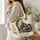 Ornate Stained Glass Cat and Butterfly for Whimsical Everyday Style, Gift for Her Quilted Tote Bag - 3