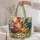 Colorful Chicken Family for Farm Market Days and Cheerful Country Living Gift Idea Quilted Tote Bag - 5