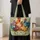 Colorful Chicken Family for Farm Market Days and Cheerful Country Living Gift Idea Quilted Tote Bag - 4