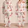 Cute Watercolor Red Crab Beach Daywear For Women And Summer Getaways By The Sea Satin Pajamas Set - 2