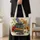 Colorful Floral Book Stack for Reading Nooks, Library Days, and Book Club Gifts Quilted Tote Bag - 4