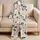 Dachshund Milk Tea Floral Cozy Home Gift for Dog Lovers and Cute Pet Fans Everyday Satin Pajamas Set - 5
