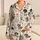 Dachshund Milk Tea Floral Cozy Home Gift for Dog Lovers and Cute Pet Fans Everyday Satin Pajamas Set - 1