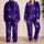 Violet Nebula Vine Motif For Cozy Nights, Sleepovers, And Gift Giving Women Lovers Satin Pajamas Set - 2