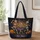 Dancing Skeletons and Pumpkins for Halloween Parties and Spooky Season Quilted Tote Bag - 1