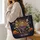 Dancing Skeletons and Pumpkins for Halloween Parties and Spooky Season Quilted Tote Bag - 3