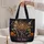 Dancing Skeletons and Pumpkins for Halloween Parties and Spooky Season Quilted Tote Bag - 5