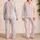 Pastel Rainbow Stripe Sleep Gift for Cozy Nights, Vacation Trips, and Women Moms Satin Pajamas Set - 2
