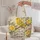 Golden Canary and Yellow Roses for Spring Garden Lovers and Birdwatchers Quilted Tote Bag - 5