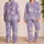 Vintage Lavender Florals for Cozy Spring Evenings, Vacations, and Sweet Gift Giving Satin Pajamas Set - 2