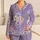 Vintage Lavender Florals for Cozy Spring Evenings, Vacations, and Sweet Gift Giving Satin Pajamas Set - 1