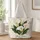 White Calla Lily Botanical Floral Gift for Garden Lovers and Elegant Everyday Style Quilted Tote Bag - 1
