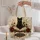 Black Cat on Antique Book with Red Roses for Gothic Literature Lovers and Cozy Readers Quilted Tote Bag - 5
