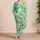 Mint Green Flamingo And Pineapple Resort Lounge For Tropical Vacation Gifts Women Satin Pajamas Set - 4