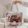 Christmas Puppies in a Festive Snowy Wagon for Cozy Holiday Gift Giving and Cheer Quilted Tote Bag - 5