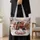 Christmas Puppies in a Festive Snowy Wagon for Cozy Holiday Gift Giving and Cheer Quilted Tote Bag - 4