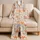 Starfish And Crab Coastal Style For Beach Vacations, Resort Stays, And Summer Lounging Satin Pajamas Set - 5