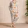 Starfish And Crab Coastal Style For Beach Vacations, Resort Stays, And Summer Lounging Satin Pajamas Set - 4