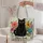 Black Cat Among Colorful Garden Blooms for Whimsical Everyday Adventures and Gifting Quilted Tote Bag - 5