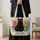 Black Cat Among Colorful Garden Blooms for Whimsical Everyday Adventures and Gifting Quilted Tote Bag - 4