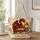 Red Dragon and Library Lantern for Book Lovers, Fantasy Readers, and Cozy Study Days Quilted Tote Bag - 1