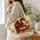 Red Dragon and Library Lantern for Book Lovers, Fantasy Readers, and Cozy Study Days Quilted Tote Bag - 3