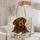 Chocolate Labrador and Snowflakes for Cozy Winter Holiday Gifts for Dog Lovers Quilted Tote Bag - 5