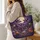 Moonlit Bat and Pumpkin Garden for Cozy Halloween Nights and Autumn Gift Giving Lovers Quilted Tote Bag - 3