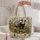 Woodland Badger and Forest Wildflowers for Nature Lovers and Cozy Autumn Outings Quilted Tote Bag - 5