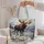 Majestic Moose Beside Snowy Alpine Lake for Cozy Winter Nature Lovers and Cabin Escapes Quilted Tote Bag - 5