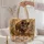 Autumn Wild Boar in a Woodland Forest for Cozy Fall Nature Lovers Quilted Tote Bag - 5