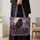 Moonlit Raven, Gothic Roses and Castle for Halloween Night Out Gift Quilted Tote Bag - 4
