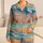 Sunset Coastal Waves and Shells for Beach Getaways, Resort Relaxation for Women Leisure Satin Pajamas Set - 1