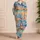 Sunset Coastal Waves and Shells for Beach Getaways, Resort Relaxation for Women Leisure Satin Pajamas Set - 4