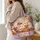Cute Ghost Bakers and Pumpkin Pies for Cozy Halloween Kitchen Parties and Gift Giving Quilted Tote Bag - 3