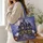 Moonlit Haunted Mansion Ghosts and Pumpkins for Halloween Night Out and Autumn Gifts Quilted Tote Bag - 3